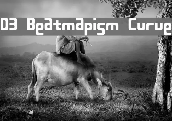 D3 Beatmapism Curve Schriftart examples