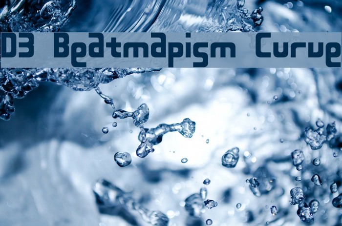 D3 Beatmapism Curve Шрифта examples