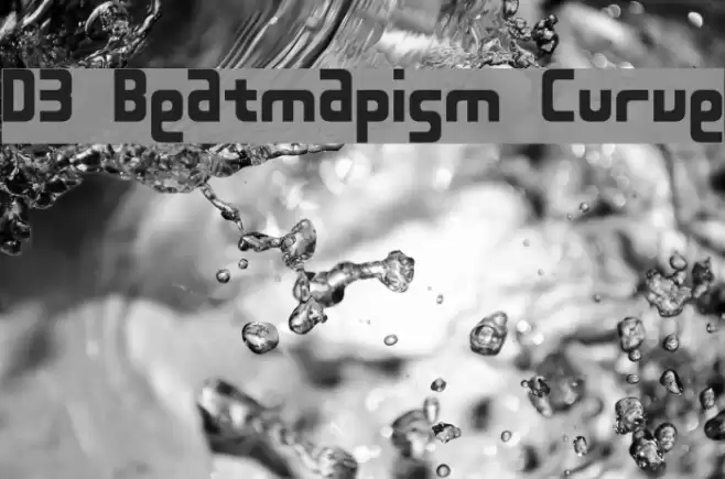 D3 Beatmapism Curve Schriftart examples
