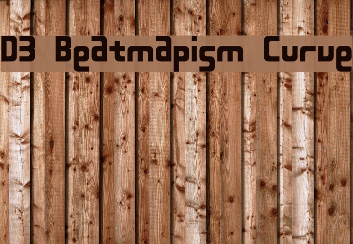 D3 Beatmapism Curve Шрифта examples