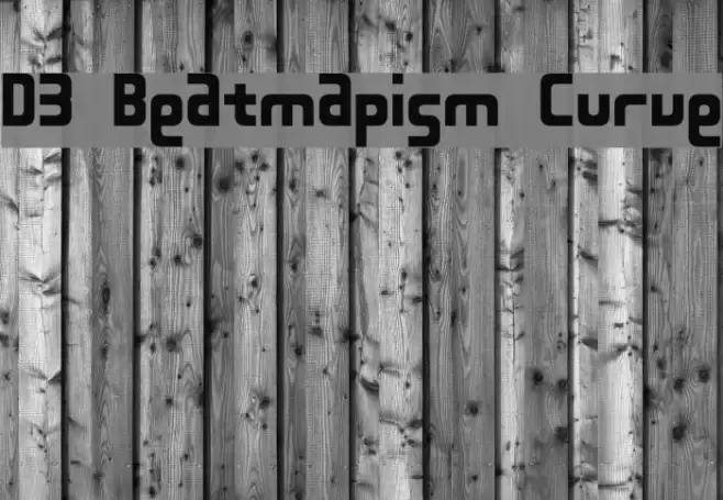 D3 Beatmapism Curve Schriftart examples
