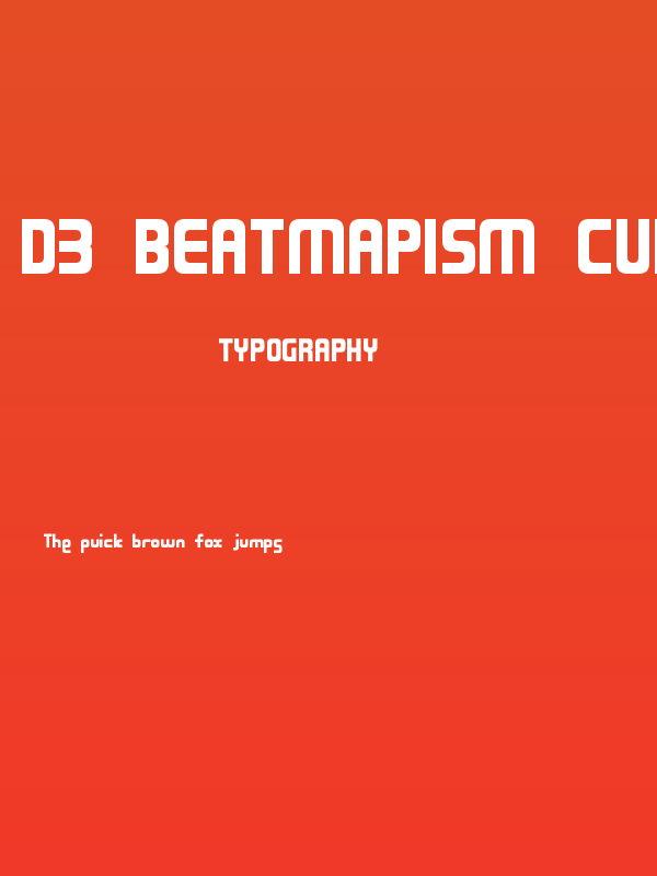 D3 Beatmapism Curve Poster