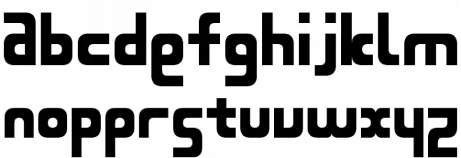 D3 Beatmapism Curve Schriftart Kleinbuchstaben
