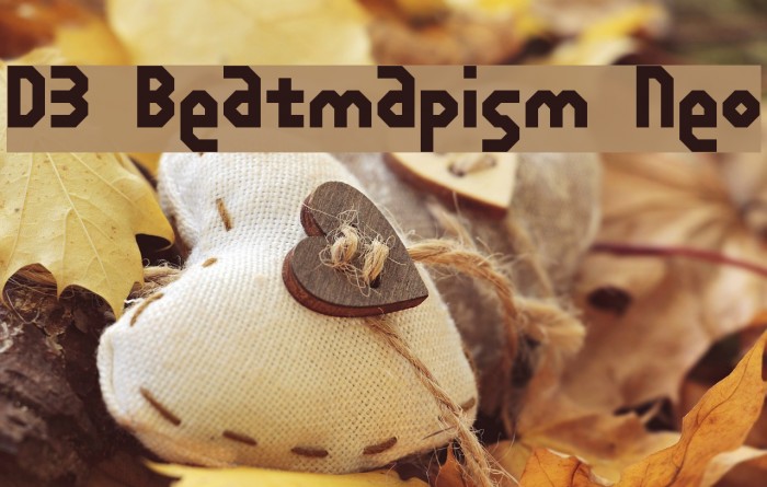D3 Beatmapism Neo Fonte examples