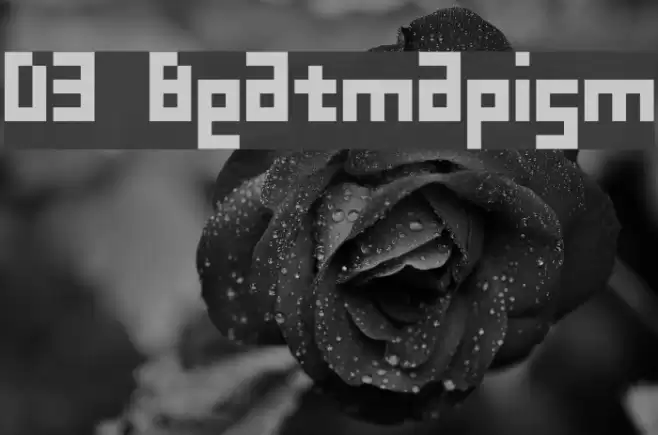 D3 Beatmapism फ़ॉन्ट examples