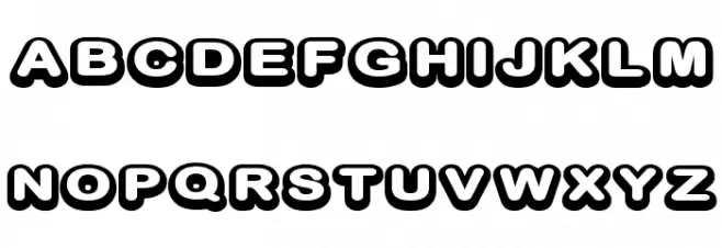 D3 Biscuitism Bold Schriftart Groß