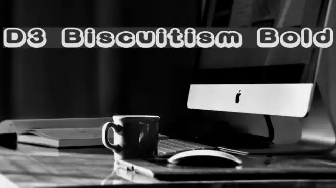 D3 Biscuitism Bold Font examples