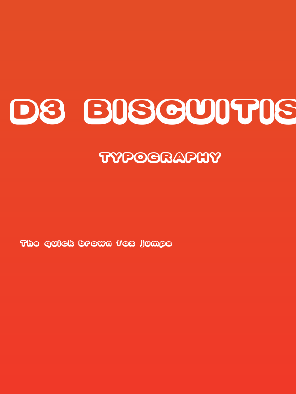 D3 Biscuitism Bold Poster