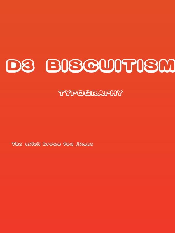 D3 Biscuitism Poster