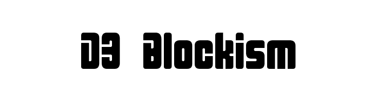 D3 Blockism  Fuentes Gratis Descargar