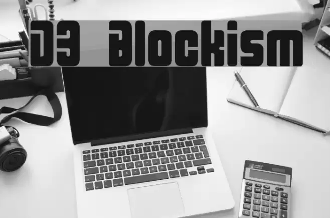 D3 Blockism Font examples