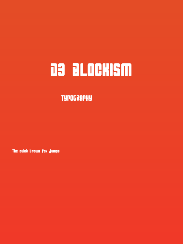 D3 Blockism Poster