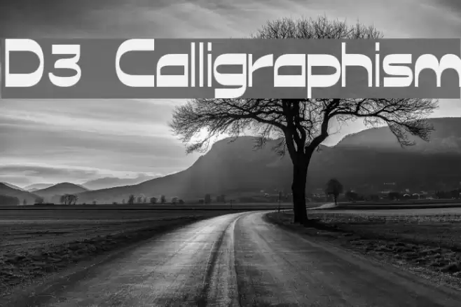 D3 Calligraphism Schriftart examples