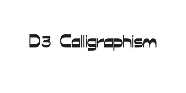 D3 Calligraphism Logo