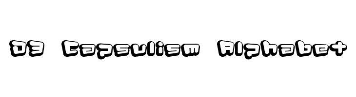 D3 Capsulism Alphabet Font