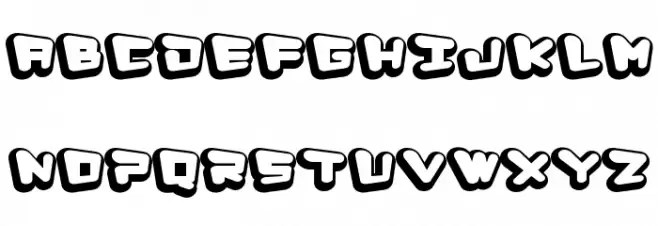 D3 Capsulism Alphabet Шрифта ВЕРХНИЙ