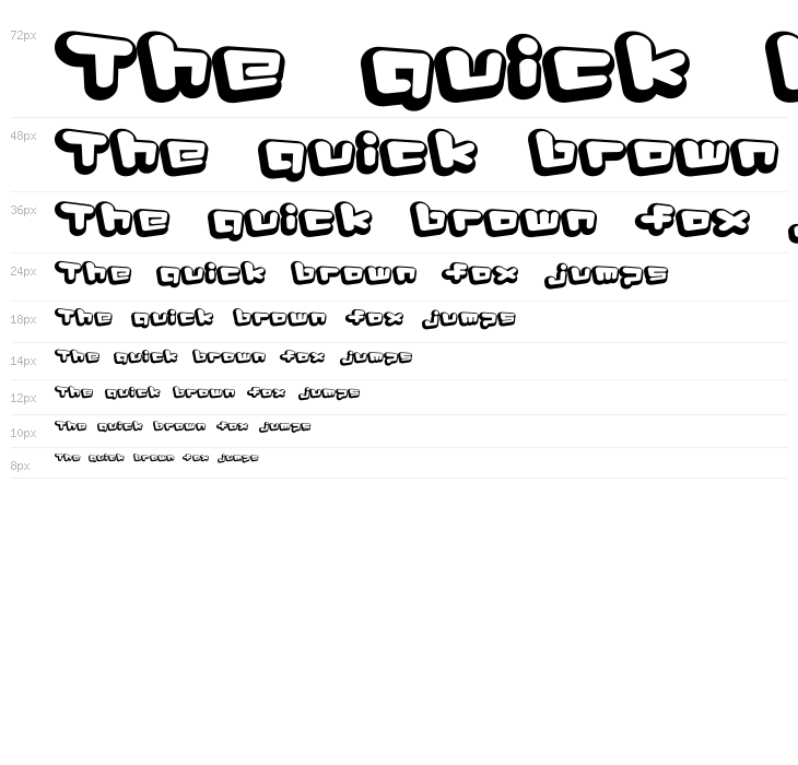 D3 Capsulism Alphabet Waterfall