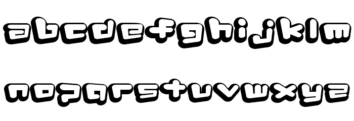 D3 Capsulism Alphabet Font LOWERCASE