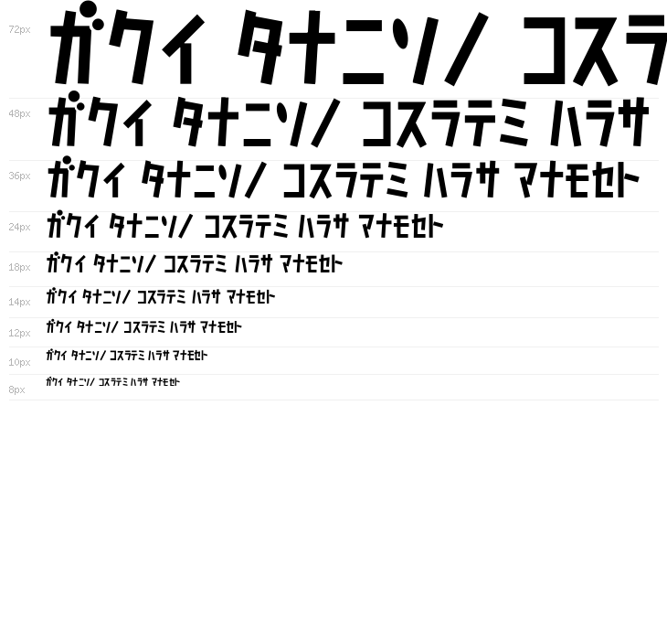 D3 Caramelism Katakana Waterfall