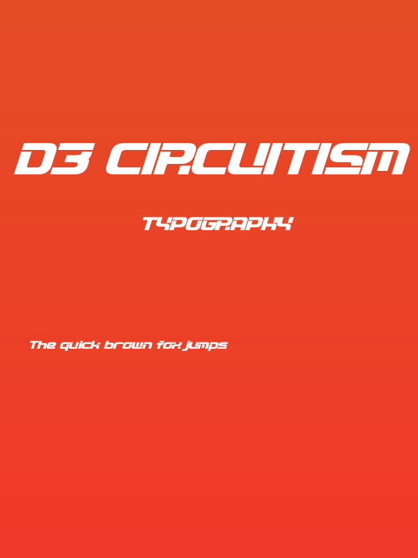 D3 Circuitism Oblique Poster