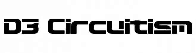 D3 Circuitism  Frei Schriftart Herunterladen