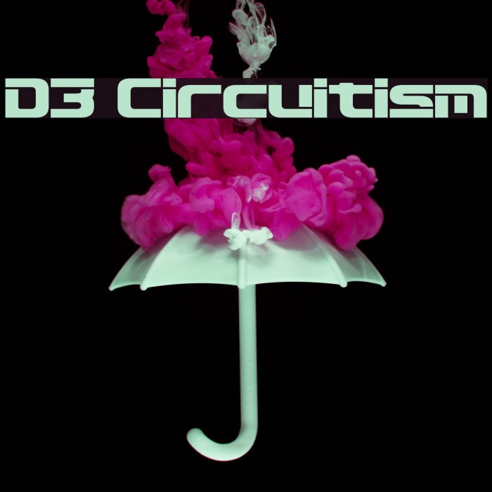 D3 Circuitism Font examples