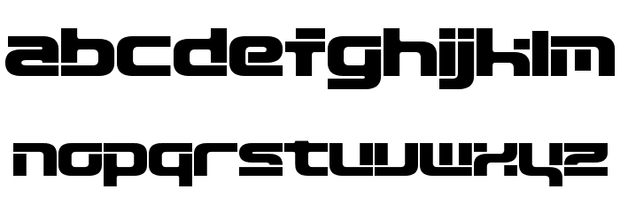D3 Circuitism Font LOWERCASE