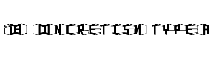 D3 Concretism typeA  Free Fonts Download