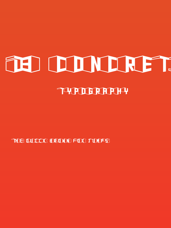 D3 Concretism typeA Poster