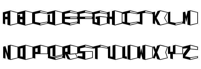 D3 Concretism typeA Font LOWERCASE