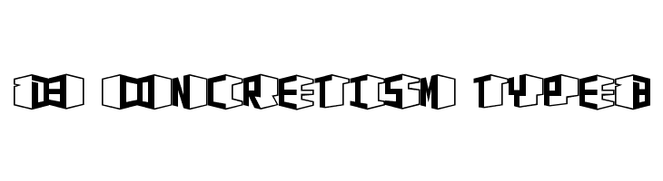D3 Concretism typeB  font caratteri gratis