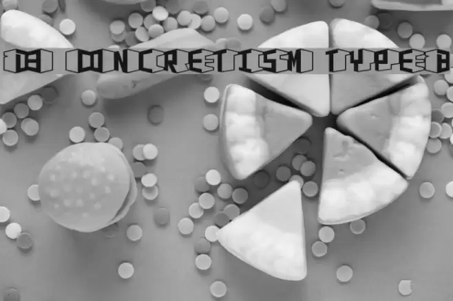 D3 Concretism typeB Font examples