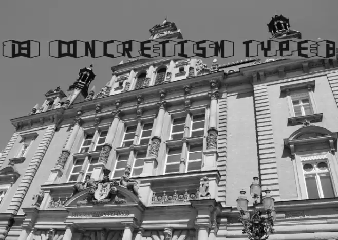 D3 Concretism typeB Font examples