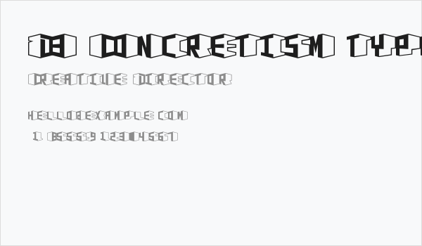 D3 Concretism typeB Business Card