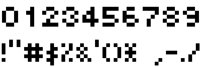 D3 Coolbitmapism Font OTHER CHARS