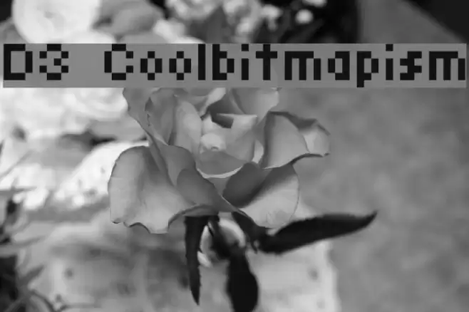D3 Coolbitmapism Schriftart examples