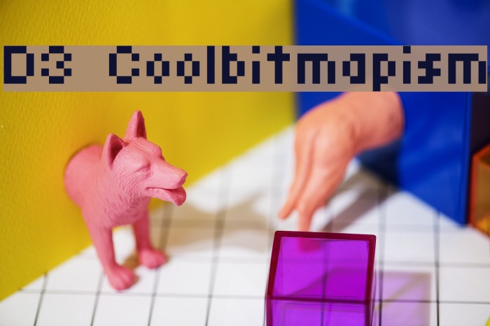 D3 Coolbitmapism Font examples