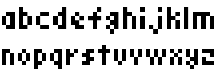 D3 Coolbitmapism Font LOWERCASE