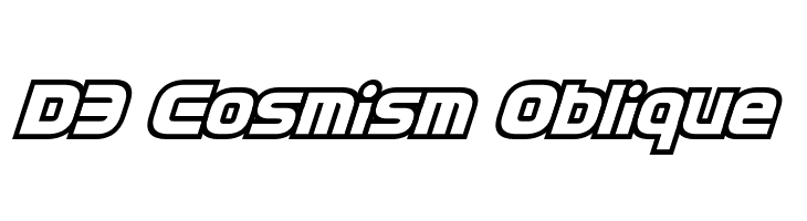 D3 Cosmism Oblique  免费字体下载