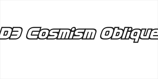 D3 Cosmism Oblique Logo