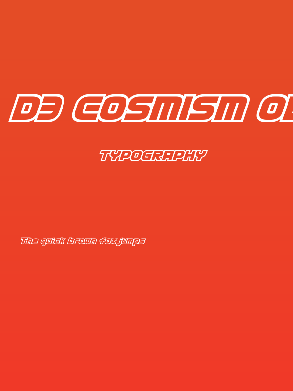D3 Cosmism Oblique Poster