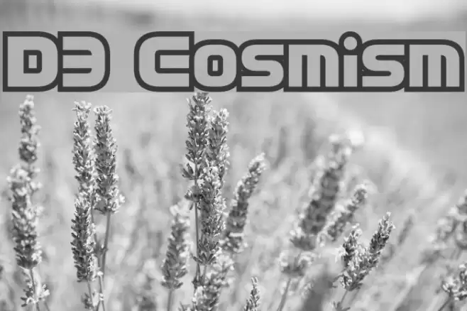 D3 Cosmism Font examples