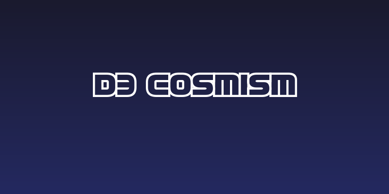 D3 Cosmism Social Header
