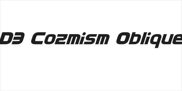 D3 Cozmism Oblique Logo