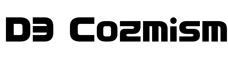 D3 Cozmism  Free Fonts Download