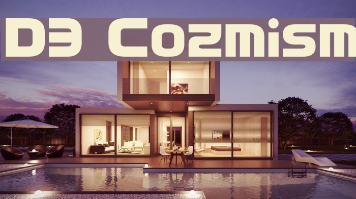 D3 Cozmism Font examples