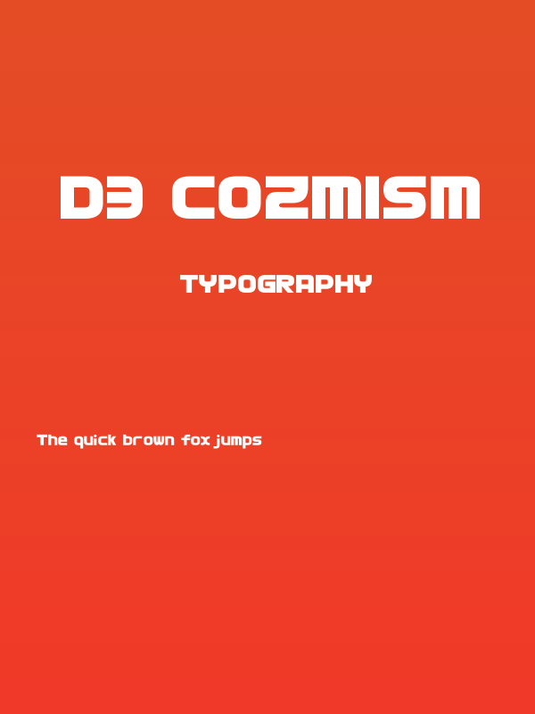 D3 Cozmism Poster