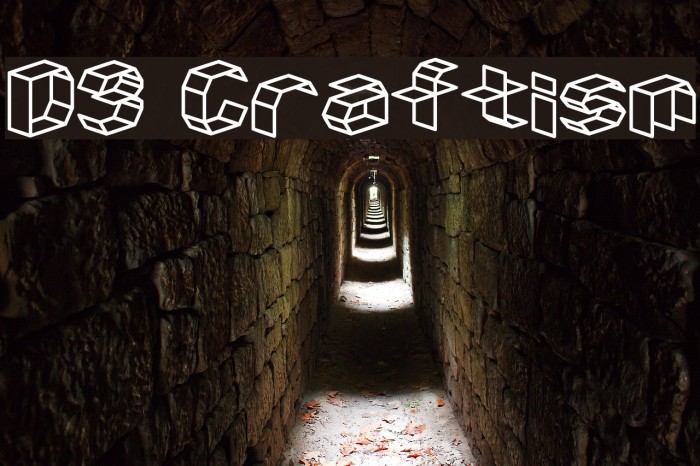 D3 Craftism Font examples