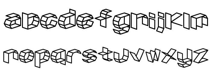 D3 Craftism Font LOWERCASE