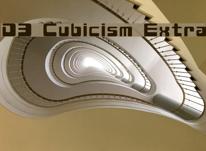 D3 Cubicism Extra Font examples